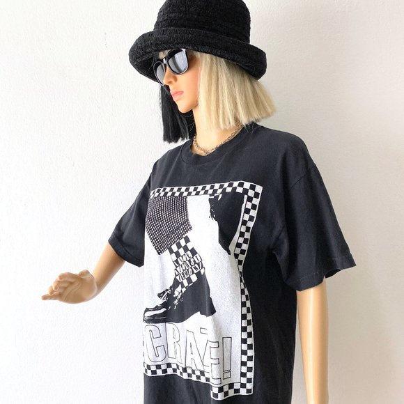 Dance Craze Ska Shirt | Skate Punk Graphic Tee | Black and White Checker Shirt - Picture 5 of 7